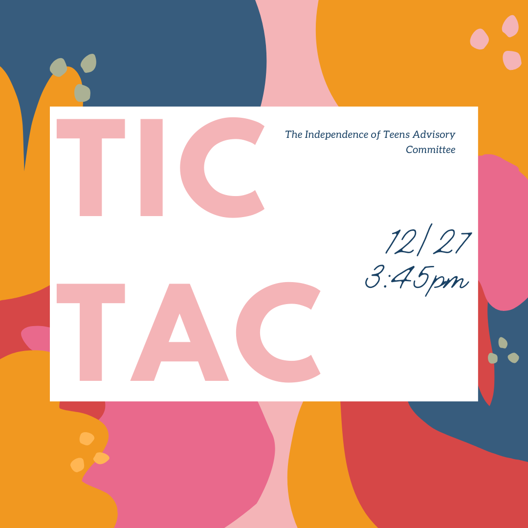 Click to register for the December TIC TAC meeting