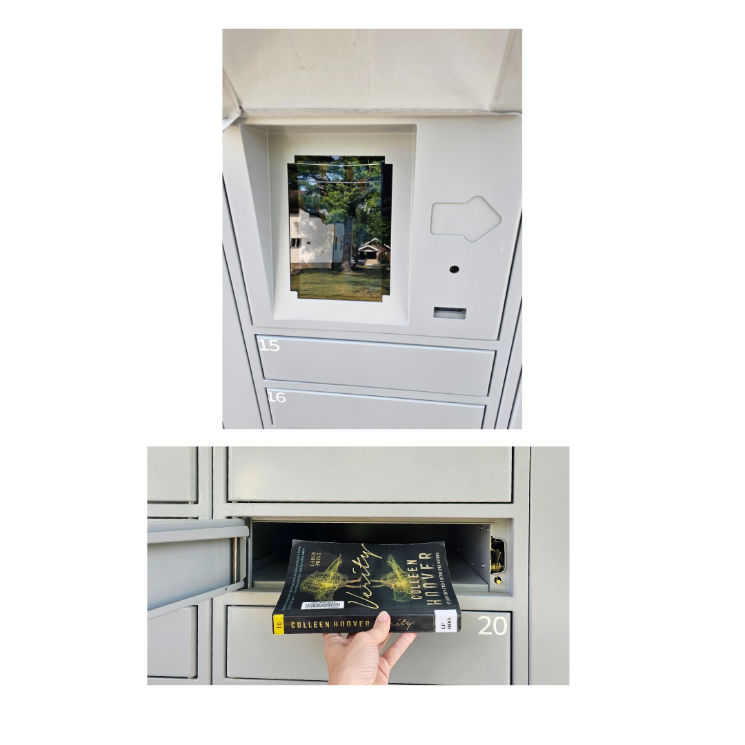 Smart Locker Tablet and open door