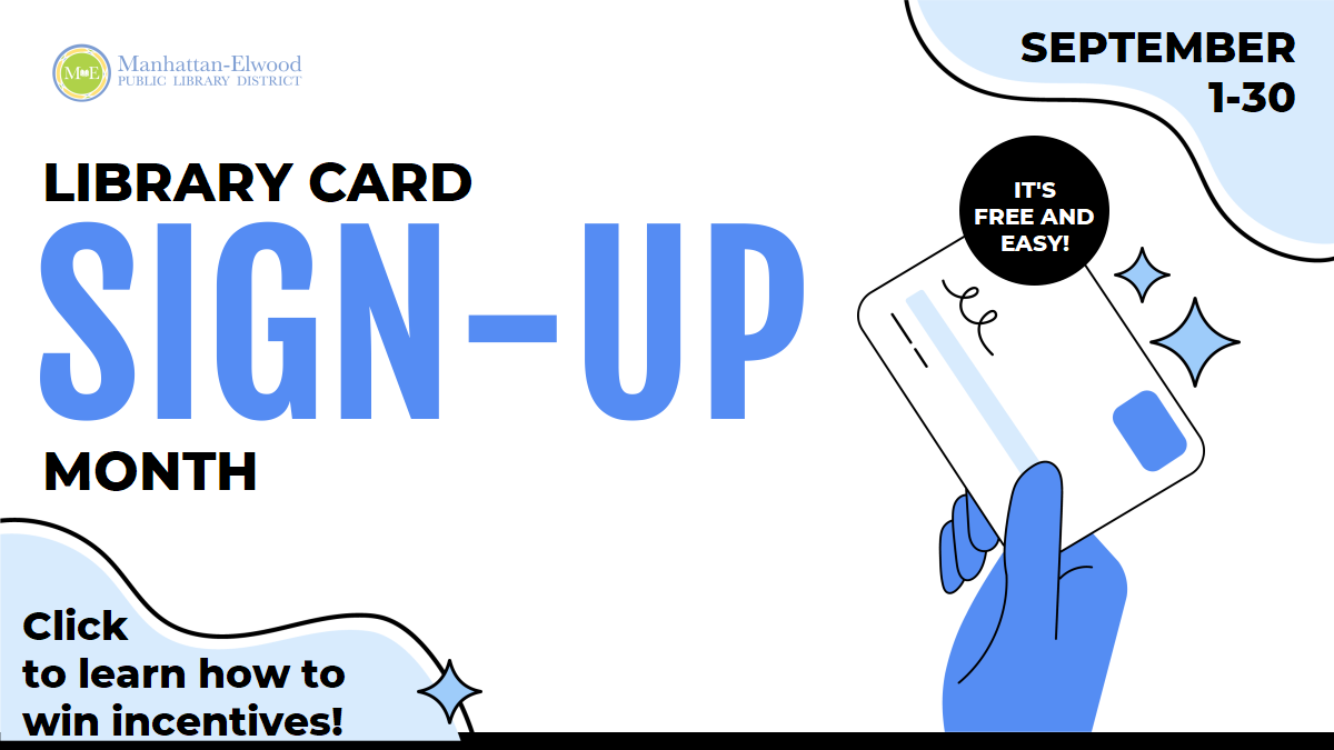 September is Library Card Sign Up Month