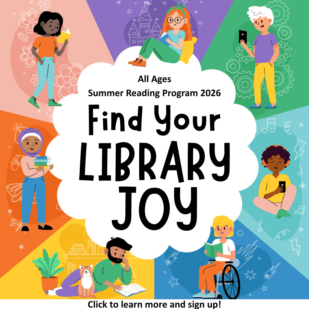 Find your library joy this summer. Click to sign up for summer reading now!